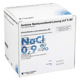 Abbildung: Isotone Nacl Lösung 0,9% BC Plastik Injektionslösung Injektionslösung, 20X20 ml PZN 02337181