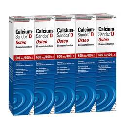 Abbildung: Calcium Sandoz D Osteo Brausetabletten Brausetabletten, 100 St PZN 02340160