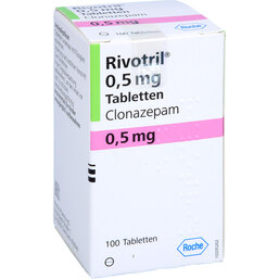 Abbildung: Rivotril 0,5 mg Tabletten 100 St, Tabletten PZN 02353576