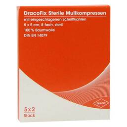 Abbildung: Dracofix Peel Kompressen ste Kompressen, 5X2 St PZN 02358674