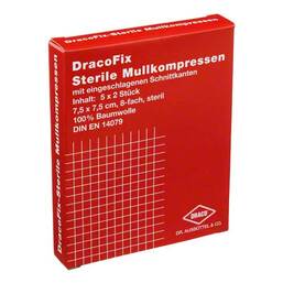 Abbildung: Dracofix Peel Kompressen ste 5X2 St, Kompressen PZN 02358697