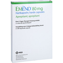 Abbildung: Emend 80 mg Hartkapseln 2 St, Hartkapseln PZN 02364367
