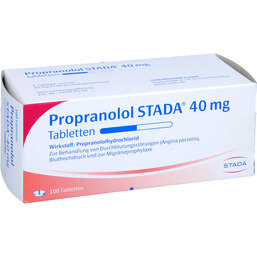 Abbildung: Propranolol STADA 40 mg Tabletten 100 St, Tabletten PZN 02388801