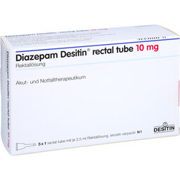Abbildung: Diazepam Desitin 10 mg recta 5 St, Klistiere PZN 02404799