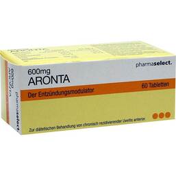 Abbildung: Aronta 600 mg Tabletten 60 St, Tabletten PZN 02407935