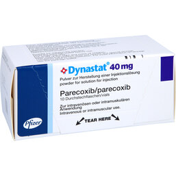 Abbildung: Dynastat 40 mg Pulver zur Herstellung einer Injektionslsg 10 St, Trockensubstanz ohne Lösu PZN 02410127