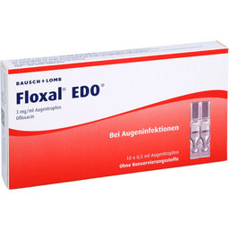 Abbildung: Floxal EDO Augentropfen 10X0.5 ml, Augentropfen PZN 02414094