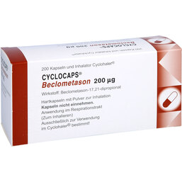 Abbildung: Cyclocaps Beclometason 200 200 St, Inhalationskapseln PZN 02417922