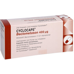 Abbildung: Cyclocaps Beclometason 400 200 St, Inhalationskapseln PZN 02417939