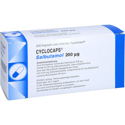 Abbildung: Cyclocaps Salbutamol 200µ 200 St, Inhalationskapseln PZN 02418011