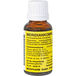 Abbildung: Meridiankomplex 4 Tropfen zum Einnehmen 20 ml, Mischung PZN 02421527