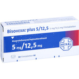 Abbildung: Bisohexal plus 5 / 12,5 Filmtabletten 30 St, Filmtabletten PZN 02426602
