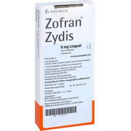 Abbildung: Zofran 8 mg Zydis lingual Schmelztabletten 10 St, Schmelztabletten PZN 02428216