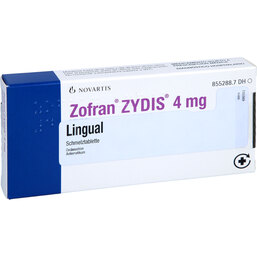 Abbildung: Zofran 4 mg Zydis lingual Schmelztabletten 10 St, Schmelztabletten PZN 02428222