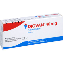 Abbildung: Diovan 40 mg Filmtabletten 28 St, Filmtabletten PZN 02428995