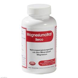 Abbildung: Magnesiumcitrat Berco Kapseln 120 St, Kapseln PZN 02437497