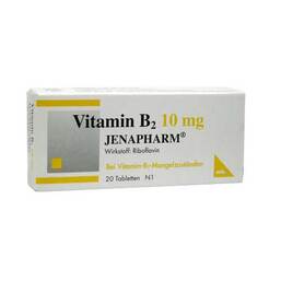 Abbildung: Vitamin B2 10 mg Jenapharm Tabletten Tabletten, 20 St PZN 02452060