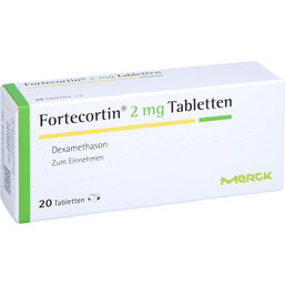 Abbildung: Fortecortin 2 mg Tabletten 20 St, Tabletten PZN 02452829