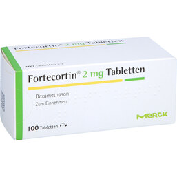 Abbildung: Fortecortin 2 mg Tabletten 100 St, Tabletten PZN 02452841