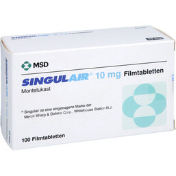Abbildung: Singulair 10 mg Filmtabletten 100 St, Filmtabletten PZN 02457672