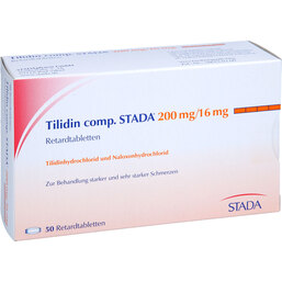 Abbildung: Tilidin comp. STADA 200 mg / 16 mg Retardtabletten 50 St, Retard-Tabletten PZN 02468960