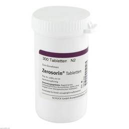 Abbildung: Zerosorin Tabletten 300 St, Tabletten PZN 02470483