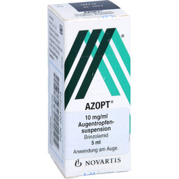 Abbildung: Azopt 10 mg / ml Augentropfensuspension 5 ml, Augentropfen PZN 02477373