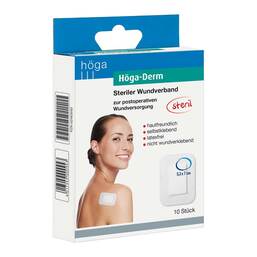 Abbildung: Höga Derm Pflaster 53mmx70mm steril 10 St, Pflaster PZN 02483592