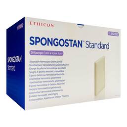 Abbildung: Spongostan standard 70x50x10 mm Schwämme 20 St, Schwämme PZN 02484887