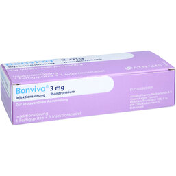 Abbildung: Bonviva 3 mg / 3 ml Injektion -Lösung in einer Fertigspritze 1 St, Injektionslösung PZN 02484999