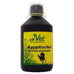 Abbildung: cdVet singulares Ägyptisches Schwarzkümmelöl für Tiere Öl, 500 ml PZN 02486857