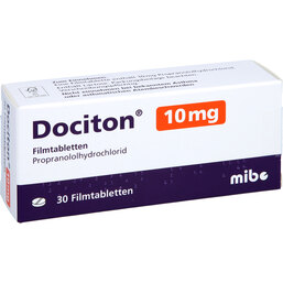 Abbildung: Dociton 10 mg Filmtabletten 30 St, Filmtabletten PZN 02492970