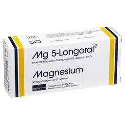 Abbildung: MG 5 Longoral Kautabletten 50 St, Kautabletten PZN 02494911