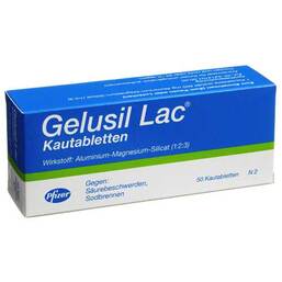 Abbildung: Gelusil Lac Kautabletten Kautabletten, 50 St PZN 02498116