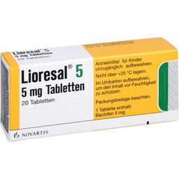 Abbildung: Lioresal 5 Tabletten 20 St, Tabletten PZN 02499920