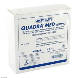 Abbildung: Quadra Med round 22,5 mm Str 150 St, Pflaster PZN 02506608
