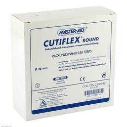 Abbildung: Cutiflex Folien-Pflaster round 22,5mm Master Aid 150 St, Pflaster PZN 02506637