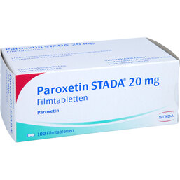Abbildung: Paroxetin STADA 20 mg Filmtabletten 100 St, Filmtabletten PZN 02507482