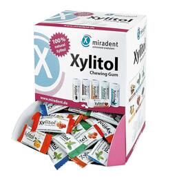 Abbildung: Miradent Zahnpflegekaugummi Xylitol Schüttv.sortiert Kaugummi, 200 St PZN 02511650