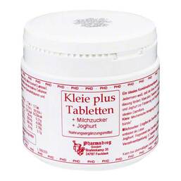 Abbildung: Kleie Plus Weizenkleie Tabletten 300 St, Tabletten PZN 02519663