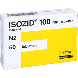 Abbildung: Isozid 100 mg Tabletten 50 St, Tabletten PZN 02525729