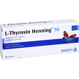Abbildung: L-Thyroxin 50 Henning Tabletten 50 St, Tabletten PZN 02532706