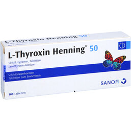 Abbildung: L-Thyroxin 50 Henning Tabletten 100 St, Tabletten PZN 02532712