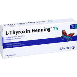 Abbildung: L-Thyroxin 75 Henning Tabletten 100 St, Tabletten PZN 02532741
