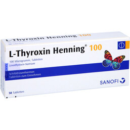 Abbildung: L-Thyroxin 100 Henning Tabletten 50 St, Tabletten PZN 02532764