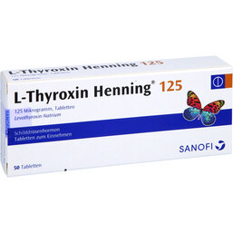 Abbildung: L-Thyroxin 125 Henning Tabletten 50 St, Tabletten PZN 02532793