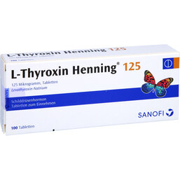 Abbildung: L-Thyroxin 125 Henning Tabletten 100 St, Tabletten PZN 02532801