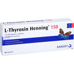Abbildung: L-Thyroxin 150 Henning Tabletten 50 St, Tabletten PZN 02532824