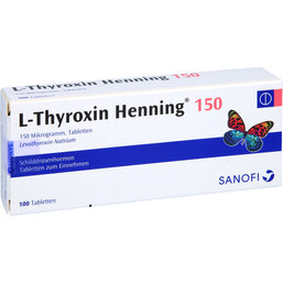 Abbildung: L-Thyroxin 150 Henning Tabletten 100 St, Tabletten PZN 02532830