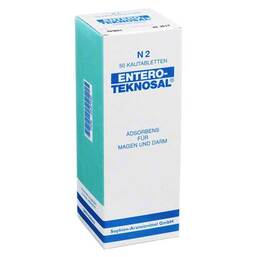 Abbildung: Entero Teknosal Kautabletten 50 St, Kautabletten PZN 02537046